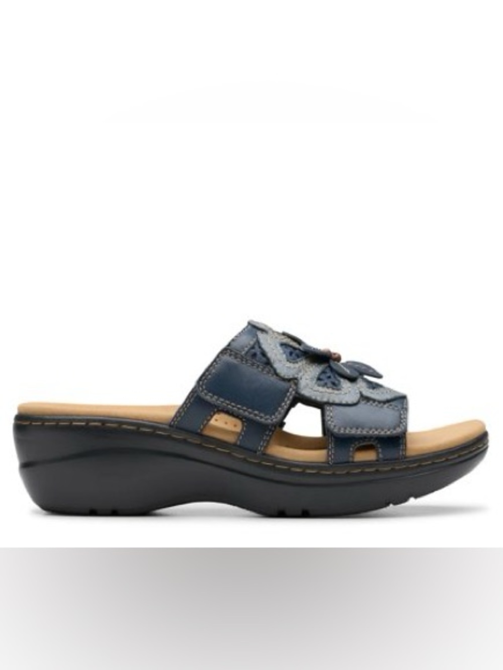 NEW! Clarks Merliah Belle Leather Wedge Sandals. 10M. - Picture 10 of 15